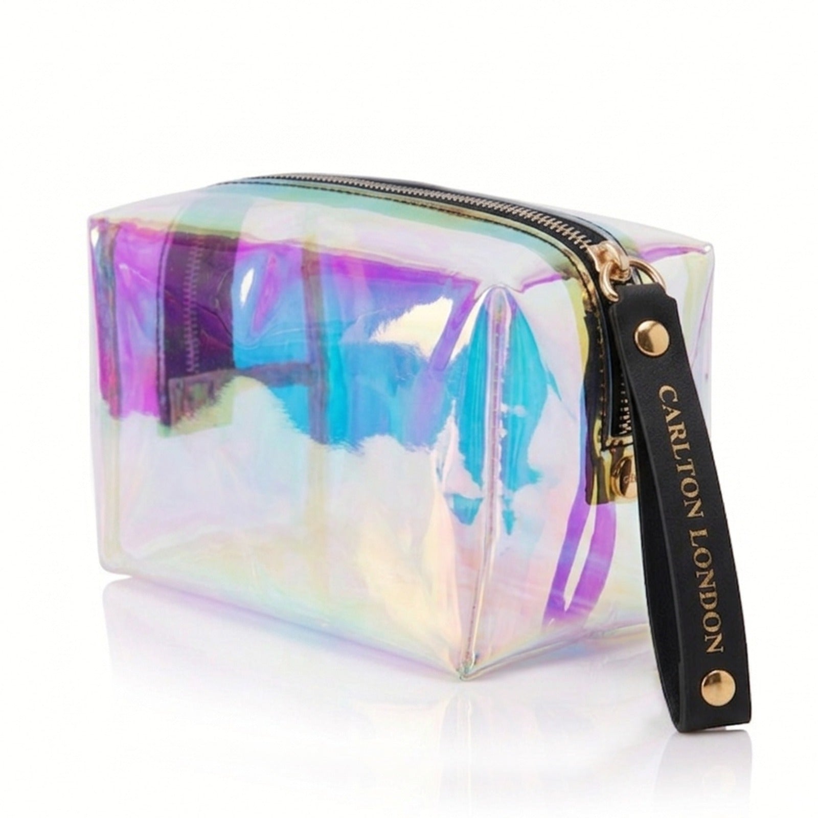 Carlton London Transparent Holographic Makeup Pouch for Women