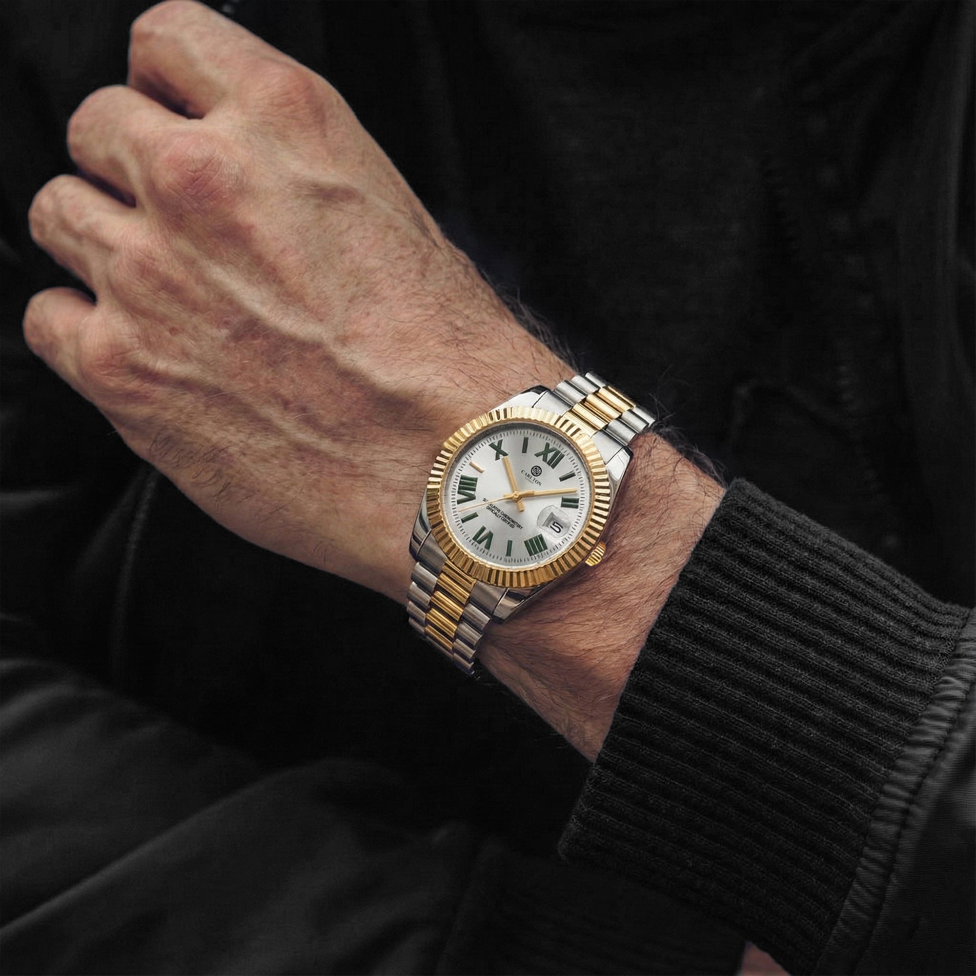 Charles Men White Analog Watch