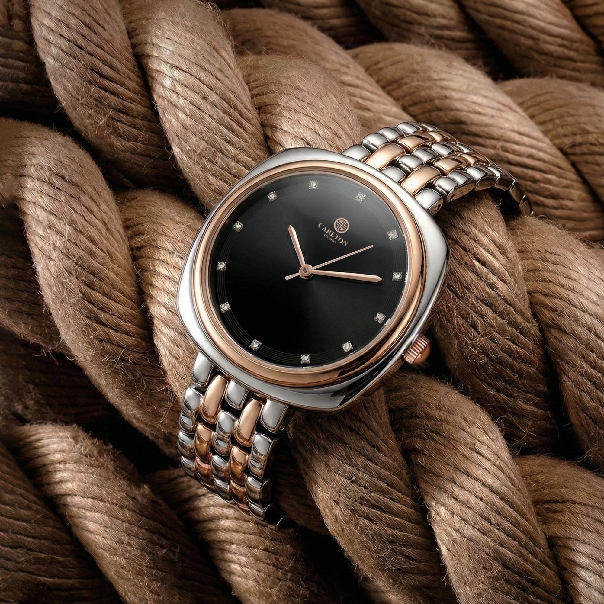 Carlton London Women Celeste Black Analog Watch - CLW-CT-22