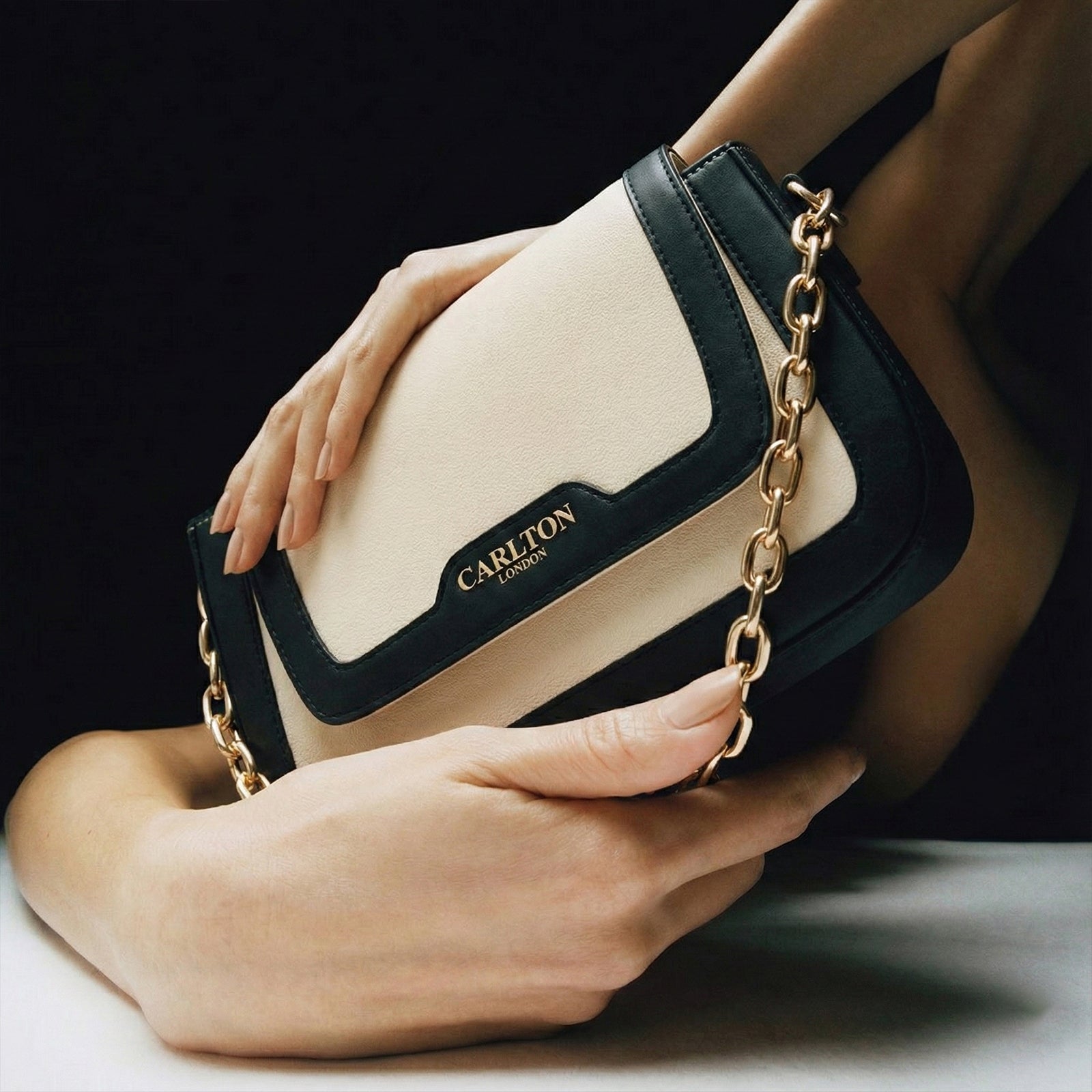 Carlton London Eleonara Dual-Tone Handbag