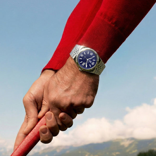 Carlton London Men Rover Blue/ Silver Analog Watch CL-ROVER-BLU