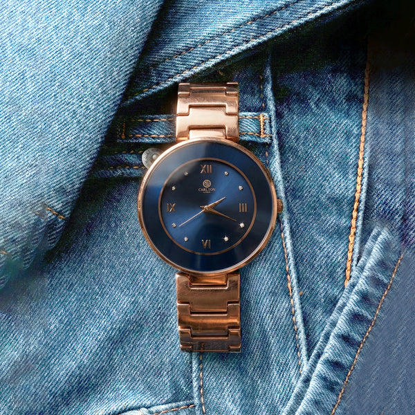 Carlton London Women Juliette Blue Analog Watch - CLW-JT-BLU
