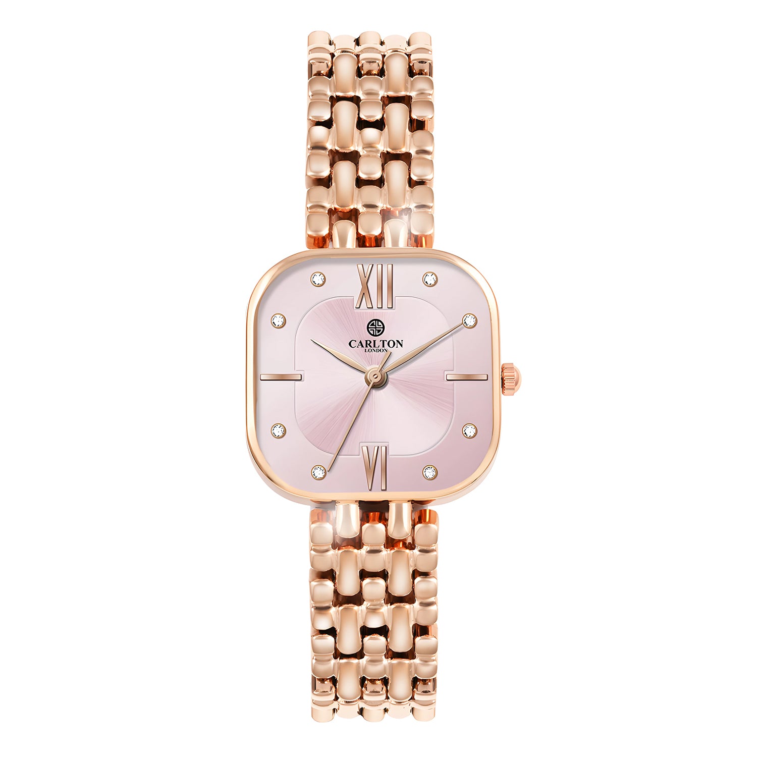 Women Gold/Pink Stainless Steel Analog Watch