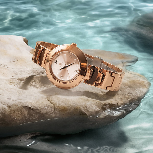 Carlton London Women Juliette Rose Gold Analog Watch - CLW-JT-RSG