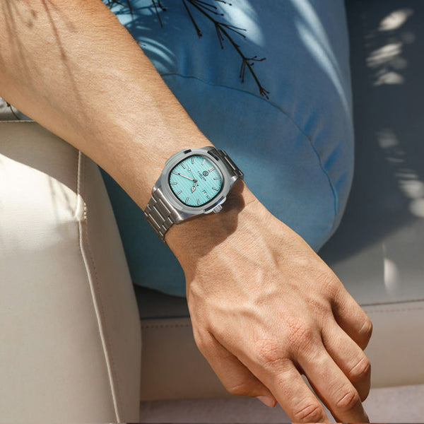 Arthur: Men Blue/Silver Stainless Steel Analog Watch - CLTFBLNM